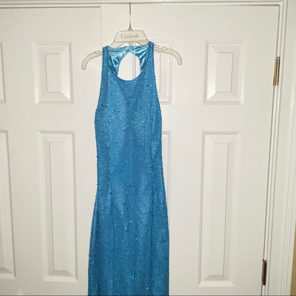 VTG SCALA Gown sequins medium 80s/90s - Picture 7 of 13